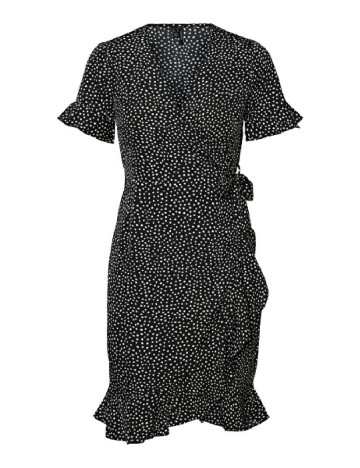 Rochie scurta Vero Moda, negru/alb