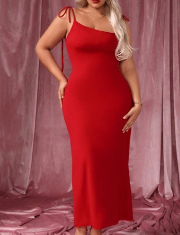Rochie lunga SHEIN CURVE, rosu