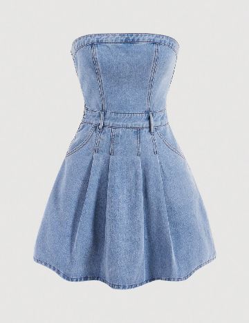 Rochie scurta SHEIN, albastru