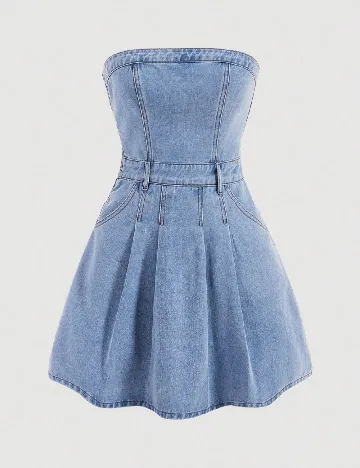 Rochie scurta SHEIN, albastru Albastru