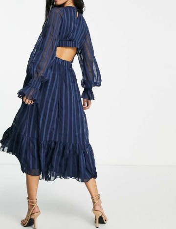 Rochie medie ASOS, albastru