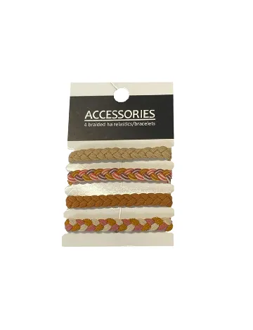 Set elastice de par 4 bucati ACTION, mix culori Mix culori