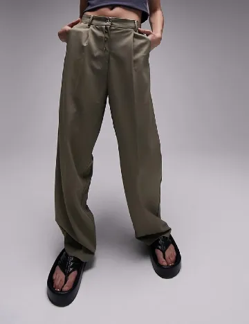 Pantaloni Top Shop, verde Verde