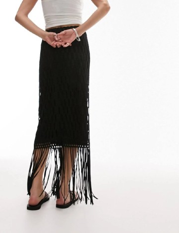 Fusta Top Shop, negru