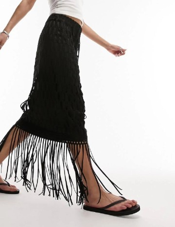 Fusta Top Shop, negru