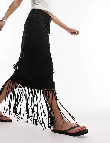Fusta Top Shop, negru Negru