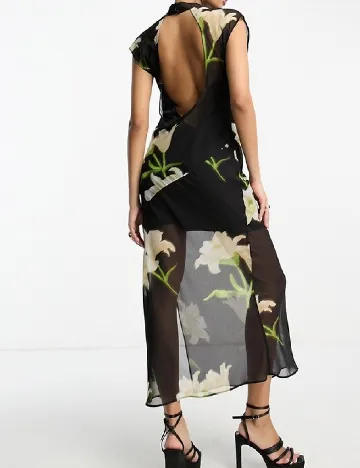 Rochie lunga ASOS, negru Negru
