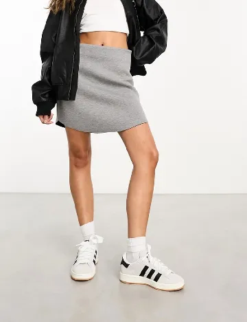 Fusta ASOS, gri Gri