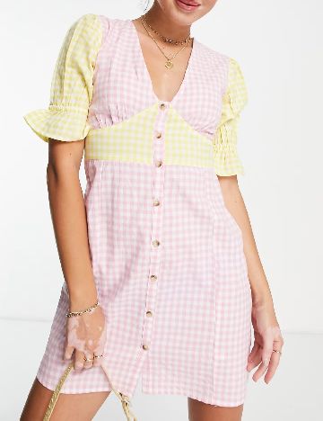 Rochie scurta Influence, roz