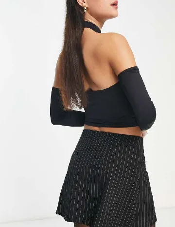 Top Bershka, negru Negru