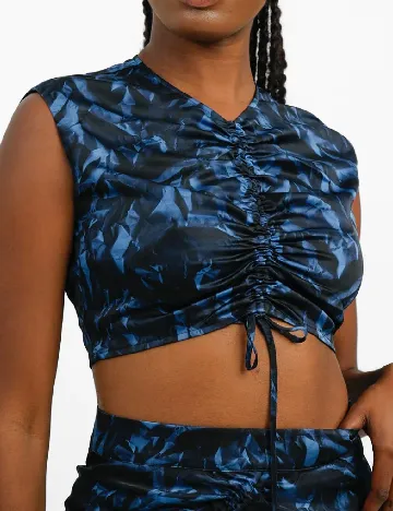 Top ALLSAINTS, albastru Albastru