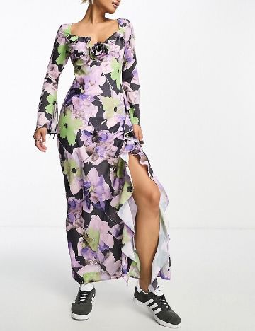 Rochie lunga ASOS, floral print