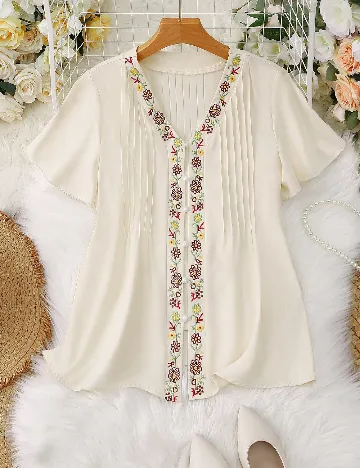 Bluza SHEIN, ecru Crem