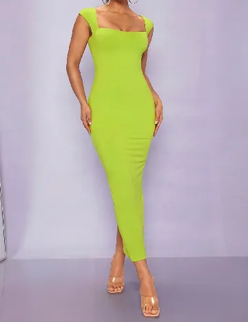 Rochie lunga SHEIN, verde Verde