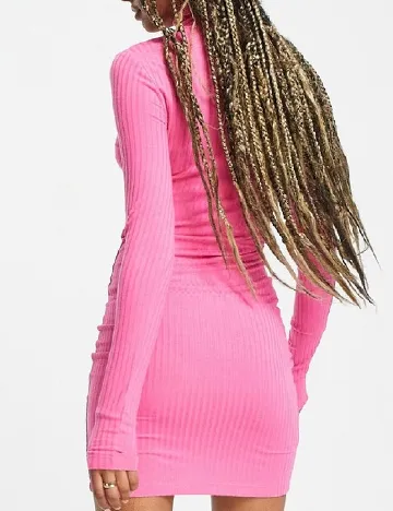 Rochie scurta Noisy May, roz Roz