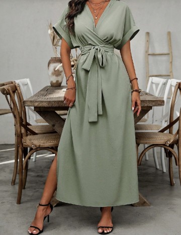 Rochie lunga SHEIN, verde