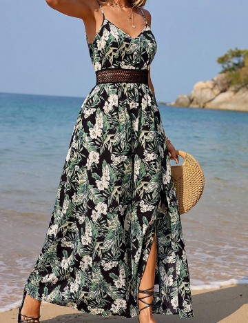 Rochie de plaja SHEIN, verde