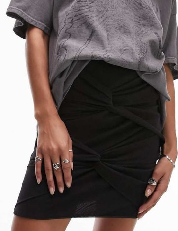 Fusta Top Shop, negru