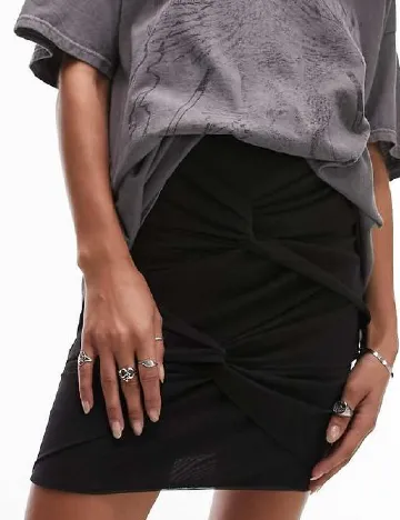 Fusta Top Shop, negru Negru