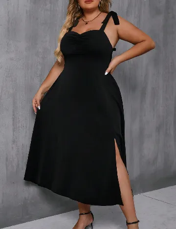 Rochie lunga SHEIN CURVE, negru Negru