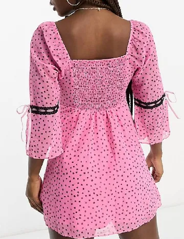 Rochie scurta Miss Selfridge, roz Roz