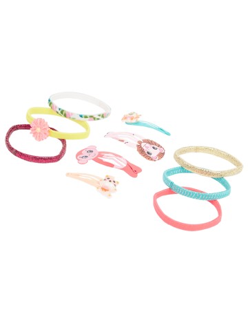 Set clame de par 10 bucati Little Concepts, mix culori