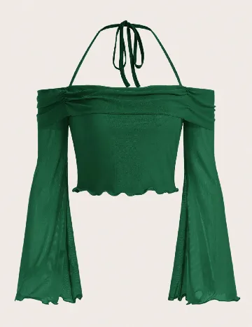 Top SHEIN, verde Verde