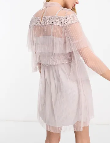 Rochie scurta True Decadence, roz Roz