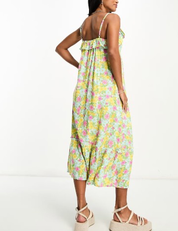 Rochie lunga Miss Selfridge, floral print