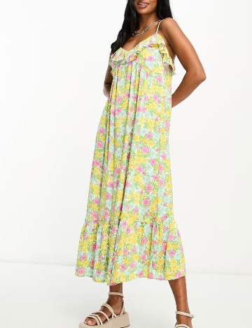 Rochie lunga Miss Selfridge, floral print