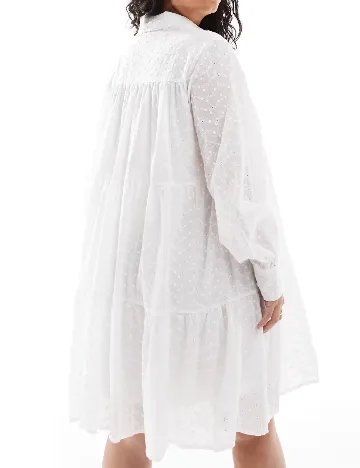 Rochie scurta IN THE STYLE Plus Size, alb Alb