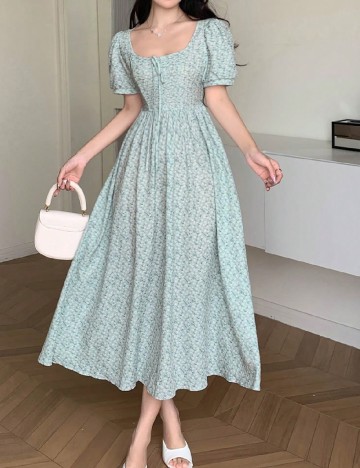 Rochie medie Dazy, floral print