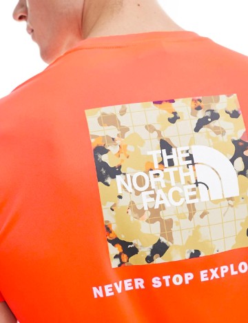 Tricou The North Face, portocaliu