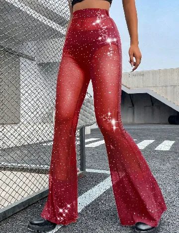 Pantaloni SHEIN, rosu Rosu