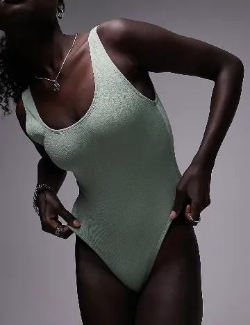 Costum de baie Top Shop, verde Verde