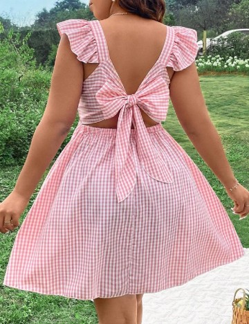 Rochie scurta SHEIN CURVE, roz