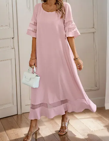 Rochie lunga SHEIN, roz Roz