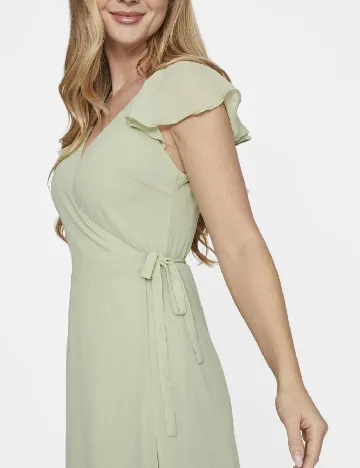 Rochie medie Vila, verde Verde