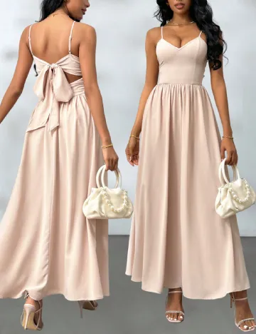 Rochie lunga SHEIN, bej Crem
