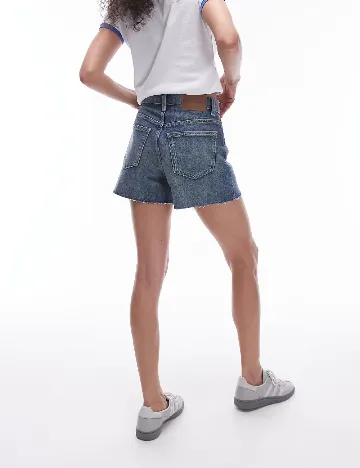 Pantaloni scurti Top Shop, albastru Albastru