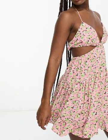 Rochie scurta ASOS, roz Roz