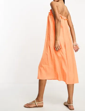 Rochie lunga Lola May, portocaliu Portocaliu