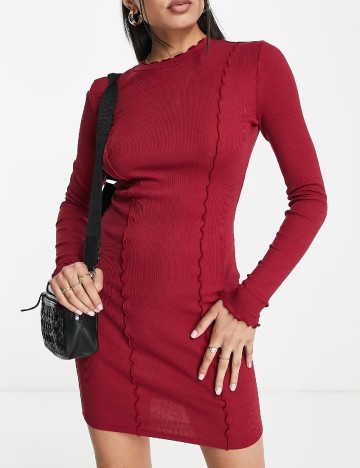 Rochie scurta Miss Selfridge, rosu