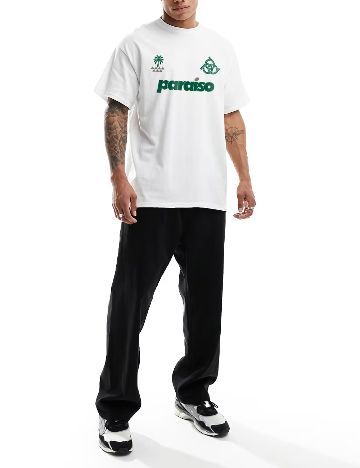 Tricou Oversize ASOS, alb