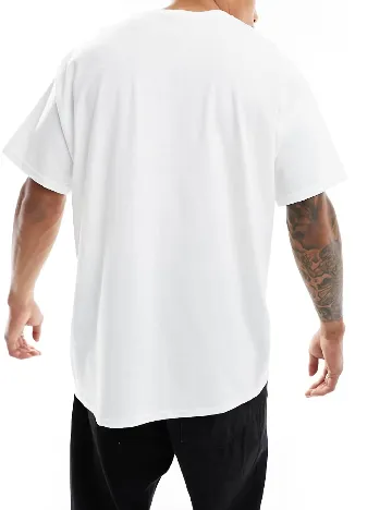 Tricou Oversize ASOS, alb Alb