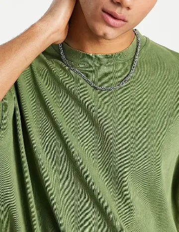 Tricou Oversize ASOS, verde Verde