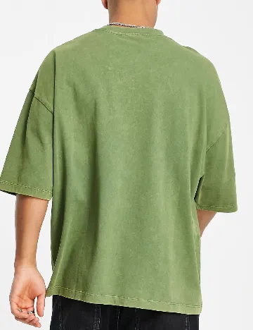 Tricou Oversize ASOS, verde Verde