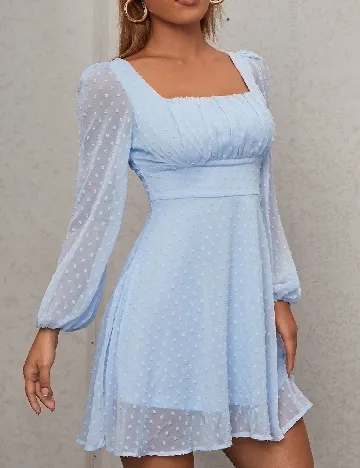 Rochie scurta SHEIN, albastru Albastru