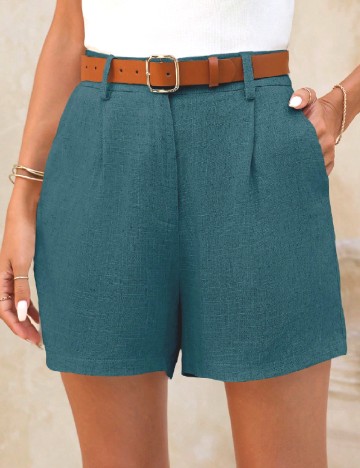 Pantaloni scurti SHEIN, albastru