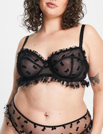 Sutien ASOS Curve, negru